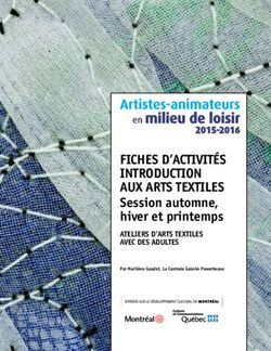 FICHES D'ACTIVITÉS INTRODUCTION AUX ARTS TEXTILES - Session automne, hiver et printemps ATELIERS D'ARTS TEXTILES AVEC DES ADULTES