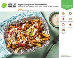 Gyros au poulet façon kebab - servi avec des frites au four, de la salade et des tomates