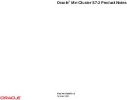 ORACLE MINICLUSTER S7-2 PRODUCT NOTES