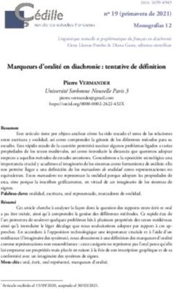 Marqueurs d'oralit&eacute; en diachronie : tentative de d&eacute;finition - Dialnet