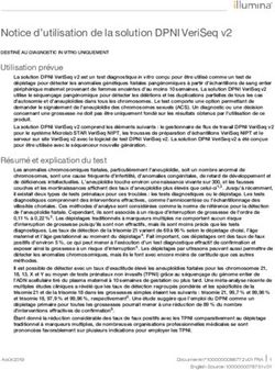 Notice d'utilisation de la solution DPNI VeriSeq v2 - Illumina