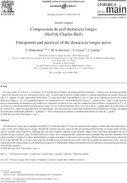 Compression Du Nerf Thoracicus Longus Nerf De Charles Bell Entrapment And Paralysis Of The