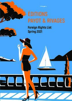&Eacute;DITIONS PAYOT & RIVAGES - Foreign Rights List Spring 2021 - &Eacute;ditions Payot & Rivages