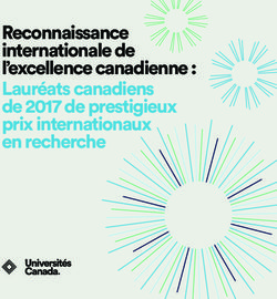 Reconnaissance internationale de l'excellence canadienne : Lauréats canadiens de 2017 de prestigieux prix internationaux en recherche