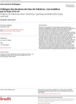 Politiques des émotions des fans de Pokémon : (se) mobiliser par la hype et le sel Politics of Pokémon fans' emotions: (getting) mobilized by hype ...