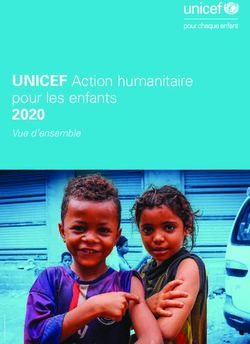 UNICEF Action humanitaire pour les enfants 2020 - Vue d'ensemble