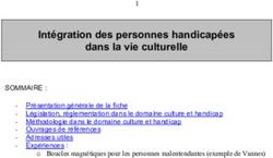 Int&eacute;gration des personnes handicap&eacute;es dans la vie culturelle