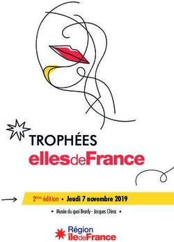 TROPHÉES 2ème édition Jeudi 7 novembre 2019 - Musée du quai Branly - Jacques Chirac - Région Île-de-France