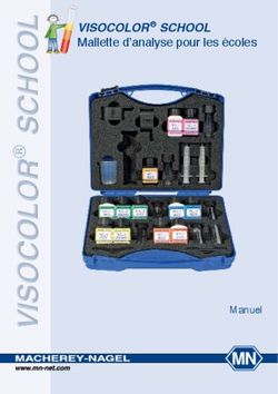 VISOCOLOR SCHOOL Mallette d'analyse pour les écoles - Manuel