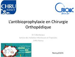 L'antibioprophylaxie En Chirurgie Orthopédique - Dr S.Bevilacqua ...