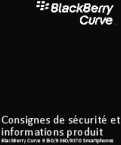 Consignes de sécurité et informations produit