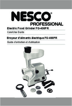 Electric Food Grinder FG-400PR - Care/Use Guide Broyeur d'aliments &eacute;lectrique FG-400PR