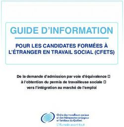 GUIDE D'INFORMATION POUR LES CANDIDATES FORMÉES À L'ÉTRANGER EN TRAVAIL SOCIAL (CFETS) - OTSTCFQ