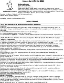 S&eacute;ance du 24 f&eacute;vrier 2021 - Mont-Saint-Guibert
