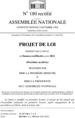 PROJET DE LOI ASSEMBL&Eacute;E NATIONALE - N 180 rectifi&eacute; - Assembl&eacute;e nationale