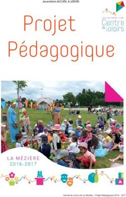 Projet Pédagogique Association ACCUEIL & LOISIRS