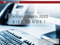 Partners Events 2020 BIENVENUE ! - Michel Miéville & Marc Patois Partners managers Genève, 30 jan 2020 - Peoplefone