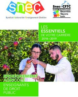 ENSEIGNEMENT AGRICOLE - ENSEIGNANTS DE DROIT PUBLIC - ESSENTIELS - SNEC-CFTC