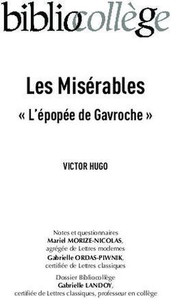 Les Misérables " L'épopée de Gavroche "