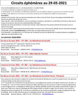 Circuits &eacute;ph&eacute;m&egrave;res au 29-03-2021