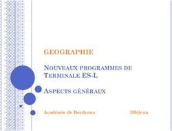 GEOGRAPHIE NOUVEAUX PROGRAMMES DE TERMINALE ES-L ASPECTS G&Eacute;N&Eacute;RAUX - Acad&eacute;mie de Bordeaux - Acad&eacute;mie ...