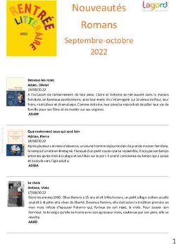Nouveaut&eacute;s Romans Septembre-octobre 2022