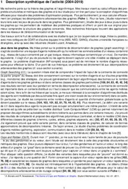 Description synthétique de l'activité (2004-2019) - Inria