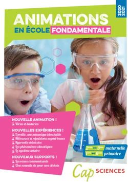 Animations en &eacute;cole fondamentale