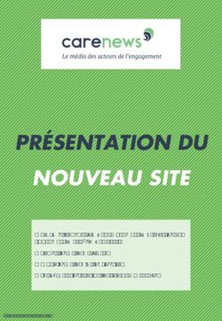 PR&Eacute;SENTATION DU NOUVEAU SITE