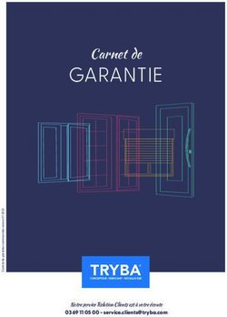 GARANTIE Carnet de - Notre service Relation Clients est à votre écoute - TRYBA
