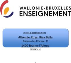 Athénée Royal Riva Bella 1420 Braine-l'Alleud - Boulevard de l'Europe, 35 Projet d'établissement - Athénée Royal de ...