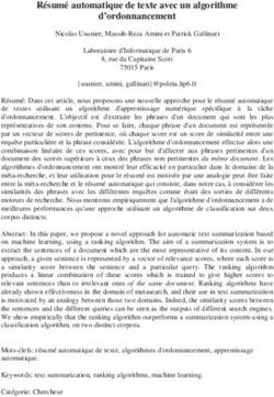 Résumé automatique de texte avec un algorithme d'ordonnancement