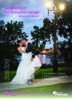 La Montérégie MA destination mariage ... à deux pas de Montréal! - Tourisme Montérégie