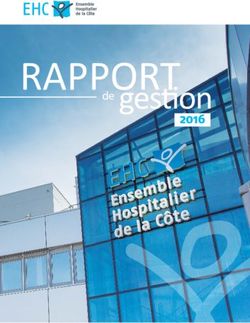 RappoRt gestion de 2016 - Ensemble Hospitalier de la Côte EHC