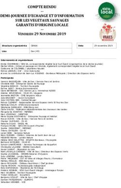 COMPTE RENDU SUR LES VEGETAUX SAUVAGES GARANTIS D'ORIGINE LOCALE - OBV