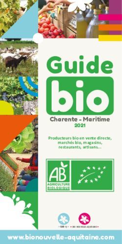 Bio Guide Charente - Maritime