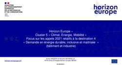 Horizon Europe - Cluster 5 " Climat, Energie, Mobilité "