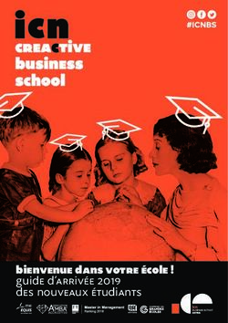 Bienvenue dans votre école ! guide d'arrivée 2019 des nouveaux étudiants
