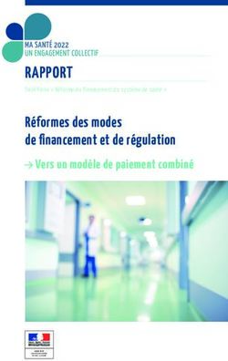 RAPPORT Réformes des modes de financement et de régulation - Vers un modèle de paiement combiné - Les bases de données de la FHP