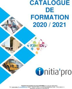 CATALOGUE DE FORMATION 2020 / 2021 - Interima