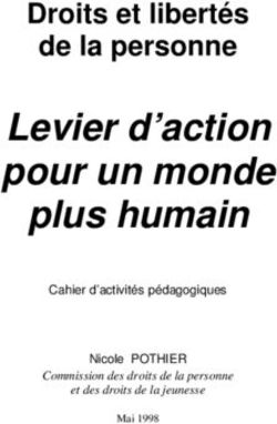 Levier d'action pour un monde plus humain - Droits et libertés de la personne - Commission des droits de la personne