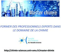 FORMER DES PROFESSIONNELS EXPERTS DANS LE DOMAINE DE LA CHIMIE