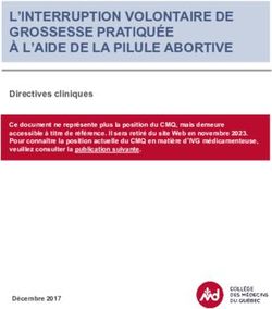 L'INTERRUPTION VOLONTAIRE DE GROSSESSE PRATIQU&Eacute;E &Agrave; L'AIDE DE LA PILULE ABORTIVE