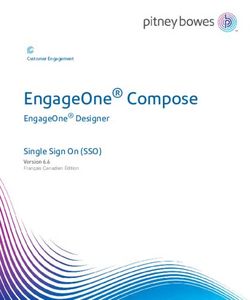 ENGAGEONE COMPOSE ENGAGEONE DESIGNER - PITNEY BOWES 0 - PITNEY ...