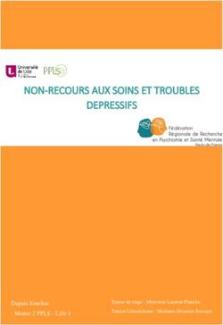 NON-RECOURS AUX SOINS ET TROUBLES DEPRESSIFS - Dupuis Emeline - Master 2 PPLS - Lille 1 - F2RSMPsy
