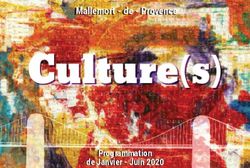 Culture(s) Programmation de Janvier - Juin 2020 - Office de tourisme - Mallemort de provence