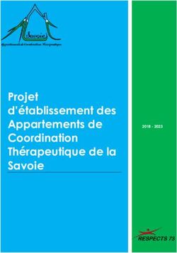 Projet d'établissement des Appartements de Coordination Thérapeutique de la Savoie