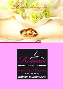 Documentation mariage 2018 - Rousseau Traiteur