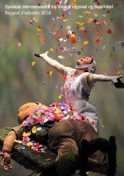 Syndicat intercommunal du Th&eacute;&acirc;tre r&eacute;gional de Neuch&acirc;tel Rapport d'activit&eacute;s 2018