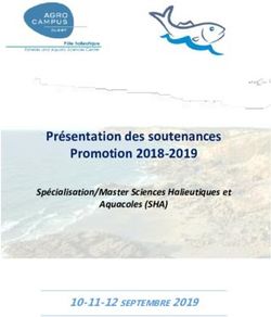 Présentation des soutenances Promotion 2018-2019 - SEPTEMBRE 2019 Spécialisation/Master Sciences Halieutiques et - Pôle ...